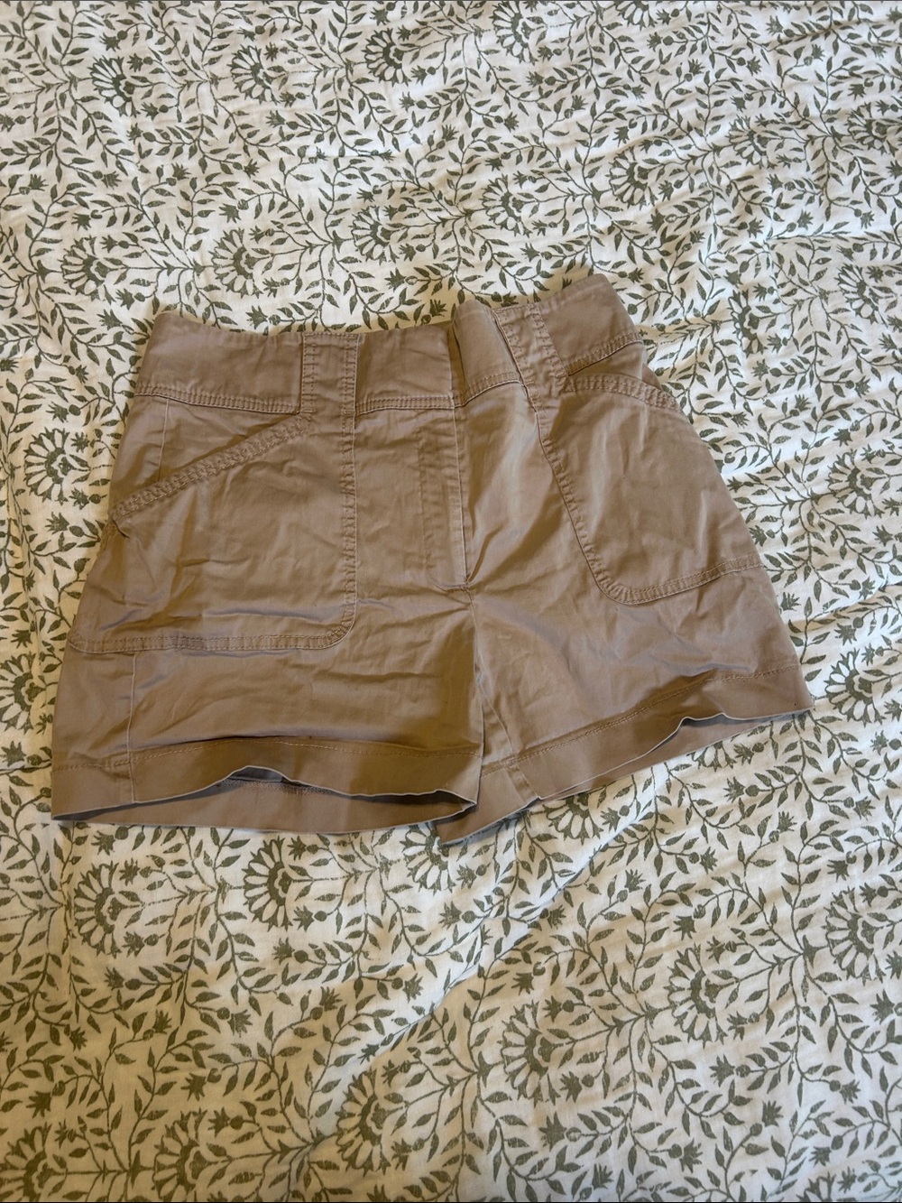 White House Black Market Tan Utility Shorts